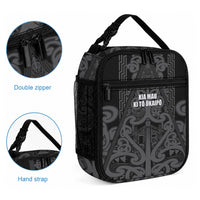 Maori Language Week Lunch Bag Kia Mau Ki To Ukaipo Grey Color