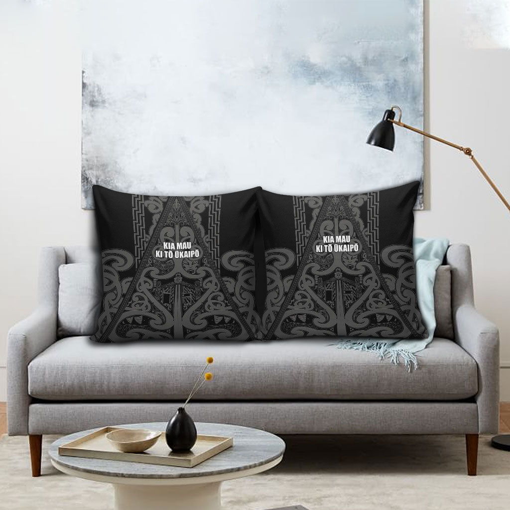 Maori Language Week Pillow Cover Kia Mau Ki To Ukaipo Grey Color LT14 - Polynesian Pride