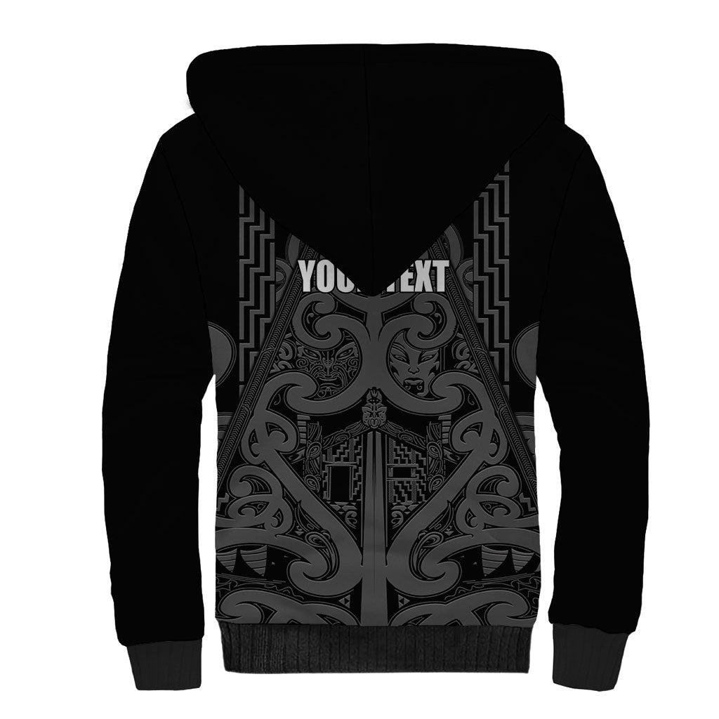 Maori Language Week Personalised Sherpa Hoodie Kia Mau Ki To Ukaipo Grey Color LT14 - Polynesian Pride
