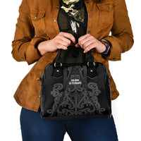 Maori Language Week Shoulder Handbag Kia Mau Ki To Ukaipo Grey Color LT14 - Polynesian Pride