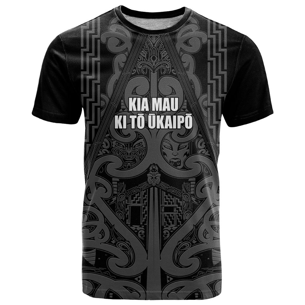 Maori Language Week Personalised T Shirt Kia Mau Ki To Ukaipo Grey Color LT14 Grey - Polynesian Pride