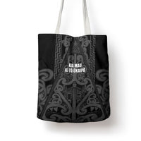 Maori Language Week Tote Bag Kia Mau Ki To Ukaipo Grey Color LT14 - Polynesian Pride