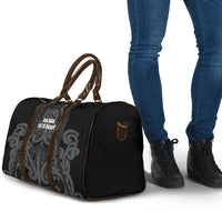 Maori Language Week Travel Bag Kia Mau Ki To Ukaipo Grey Color LT14 - Polynesian Pride