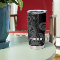 Maori Language Week Personalised Tumbler Cup Kia Mau Ki To Ukaipo Grey Color LT14 - Polynesian Pride