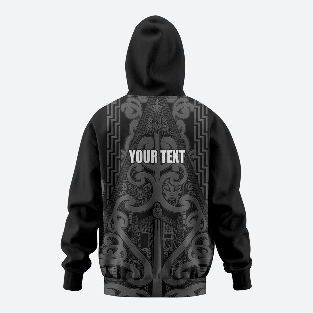 Maori Language Week Personalised Zip Hoodie Kia Mau Ki To Ukaipo Grey Color LT14 - Polynesian Pride