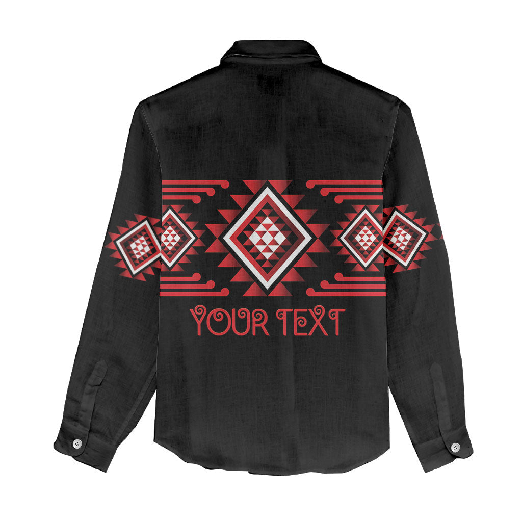 Aotearoa Atua Tumatauenga Personalised Women Casual Shirt Maori God Of War Taniko Motifs LT14 - Polynesian Pride