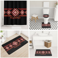 Aotearoa Atua Ruaumoko Bathroom Set Maori Powerful God Taniko Motifs LT14 - Polynesian Pride