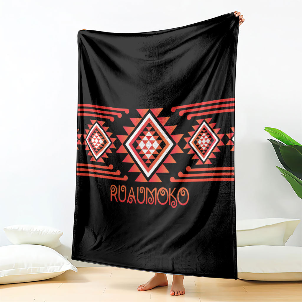 Aotearoa Atua Ruaumoko Blanket Maori Powerful God Taniko Motifs LT14 - Polynesian Pride