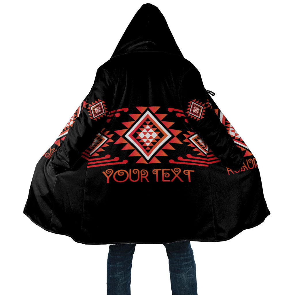Aotearoa Atua Ruaumoko Personalised Cloak Maori Powerful God Taniko Motifs LT14 Unisex Orange - Polynesian Pride