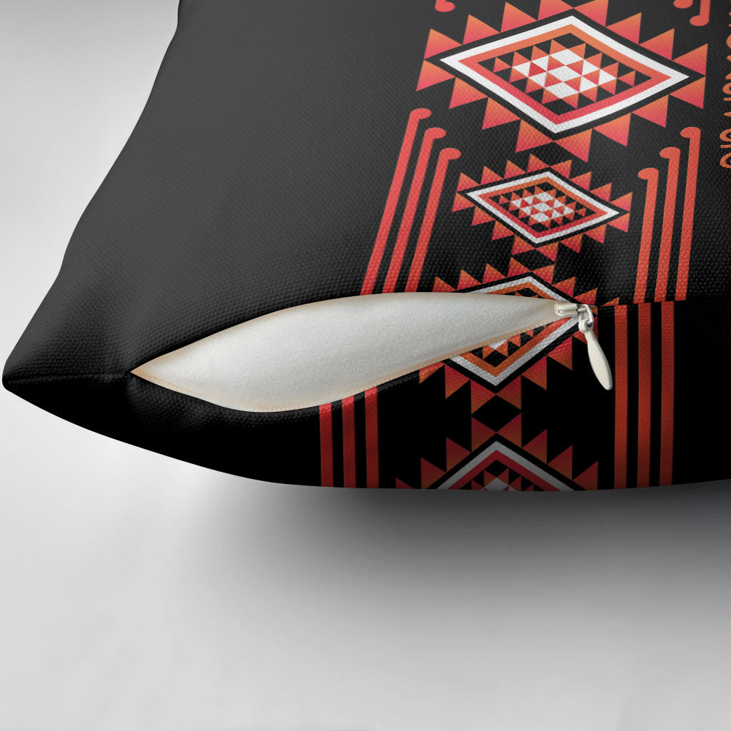 Aotearoa Atua Ruaumoko Pillow Cover Maori Powerful God Taniko Motifs LT14 - Polynesian Pride