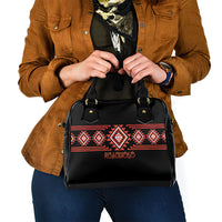 Aotearoa Atua Ruaumoko Shoulder Handbag Maori Powerful God Taniko Motifs LT14 - Polynesian Pride