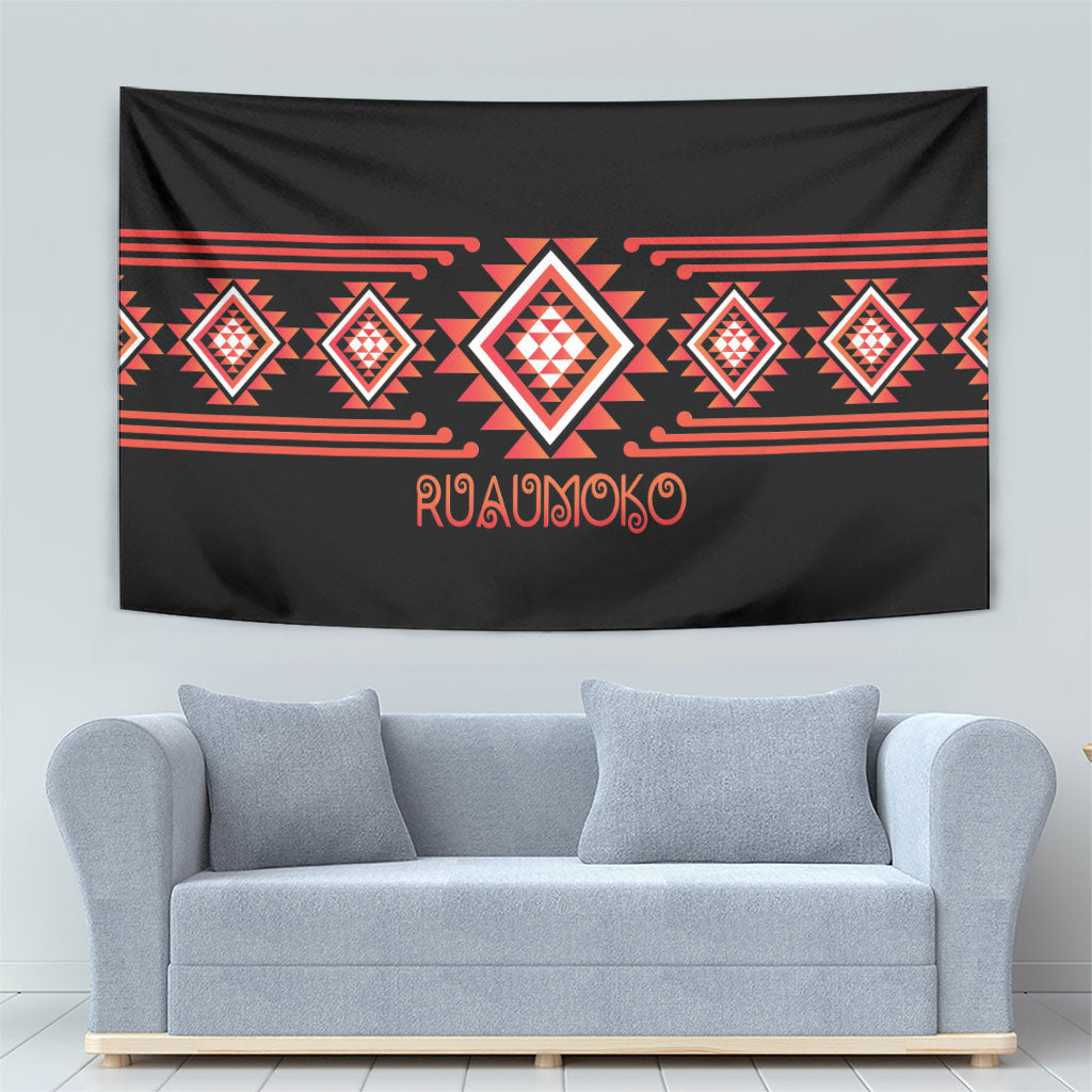 Aotearoa Atua Ruaumoko Tapestry Maori Powerful God Taniko Motifs LT14 - Polynesian Pride