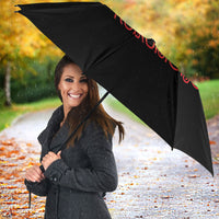 Aotearoa Atua Ruaumoko Umbrella Maori Powerful God Taniko Motifs LT14 - Polynesian Pride