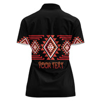 Aotearoa Atua Ruaumoko Personalised Women Polo Shirt Maori Powerful God Taniko Motifs LT14 - Polynesian Pride