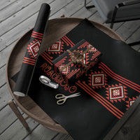 Aotearoa Atua Ruaumoko Wrapping Paper Maori Powerful God Taniko Motifs LT14 - Polynesian Pride