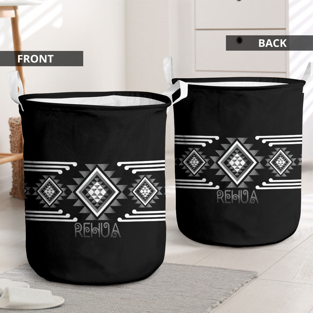 Aotearoa Atua Rehua Laundry Basket Maori God Of Healing Taniko Motifs LT14 - Polynesian Pride
