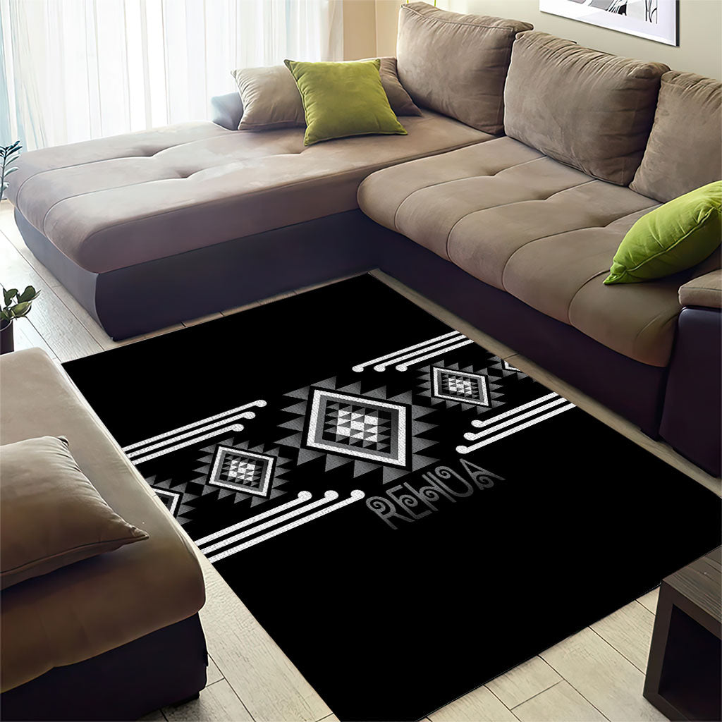Aotearoa Atua Rehua Area Rug Maori God Of Healing Taniko Motifs LT14 - Polynesian Pride