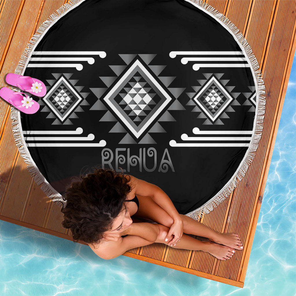 Aotearoa Atua Rehua Beach Blanket Maori God Of Healing Taniko Motifs LT14 - Polynesian Pride