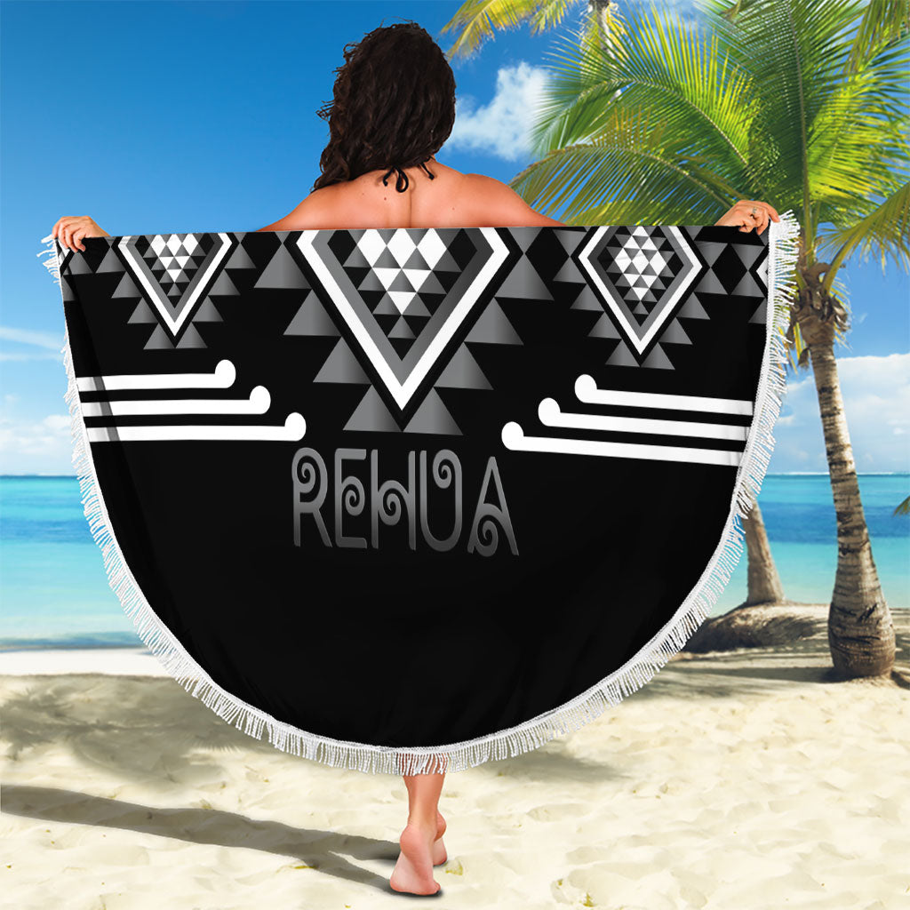 Aotearoa Atua Rehua Beach Blanket Maori God Of Healing Taniko Motifs LT14 - Polynesian Pride
