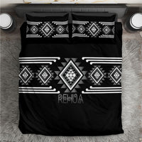 Aotearoa Atua Rehua Bedding Set Maori God Of Healing Taniko Motifs LT14 Grey - Polynesian Pride