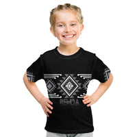 Aotearoa Atua Rehua Personalised Kid T Shirt Maori God Of Healing Taniko Motifs LT14 Grey - Polynesian Pride
