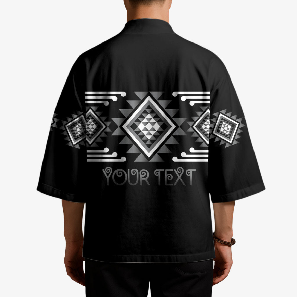 Aotearoa Atua Rehua Personalised Kimono Maori God Of Healing Taniko Motifs LT14 - Polynesian Pride