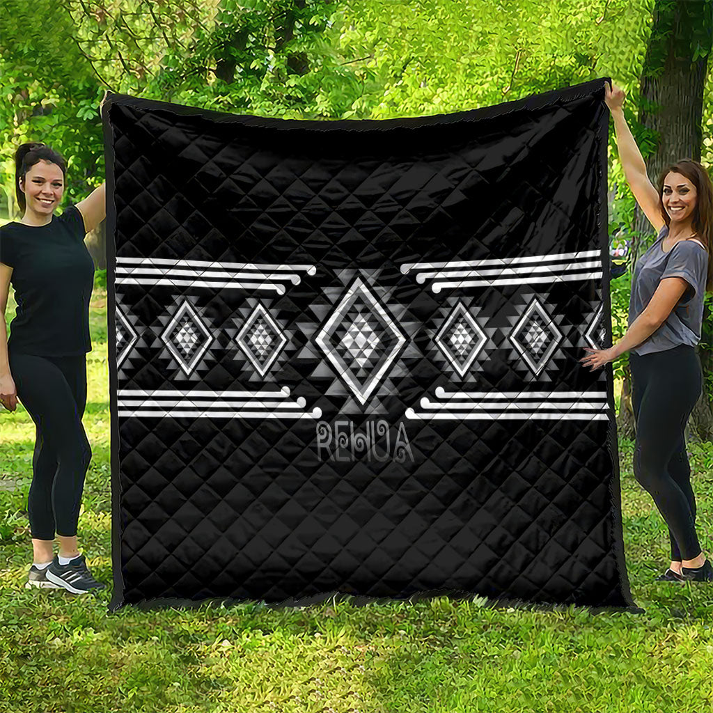 Aotearoa Atua Rehua Quilt Maori God Of Healing Taniko Motifs LT14 - Polynesian Pride