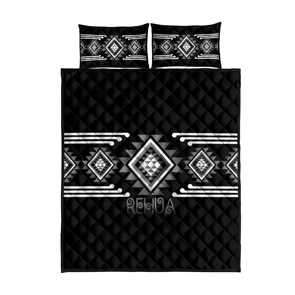Aotearoa Atua Rehua Quilt Bed Set Maori God Of Healing Taniko Motifs LT14 - Polynesian Pride