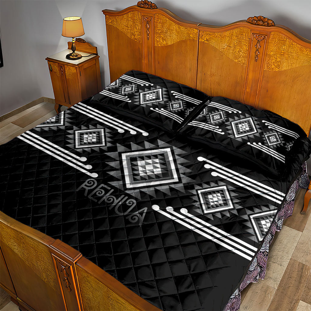 Aotearoa Atua Rehua Quilt Bed Set Maori God Of Healing Taniko Motifs LT14 - Polynesian Pride