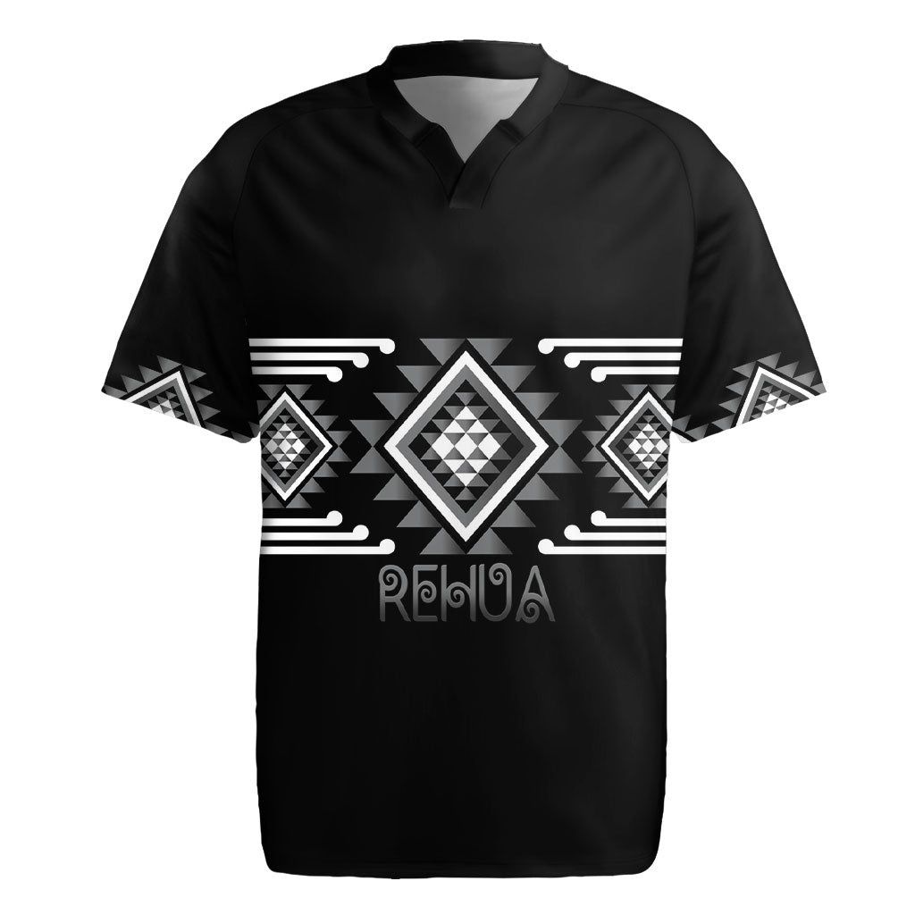 Aotearoa Atua Rehua Personalised Rugby Jersey Maori God Of Healing Taniko Motifs LT14 Grey - Polynesian Pride