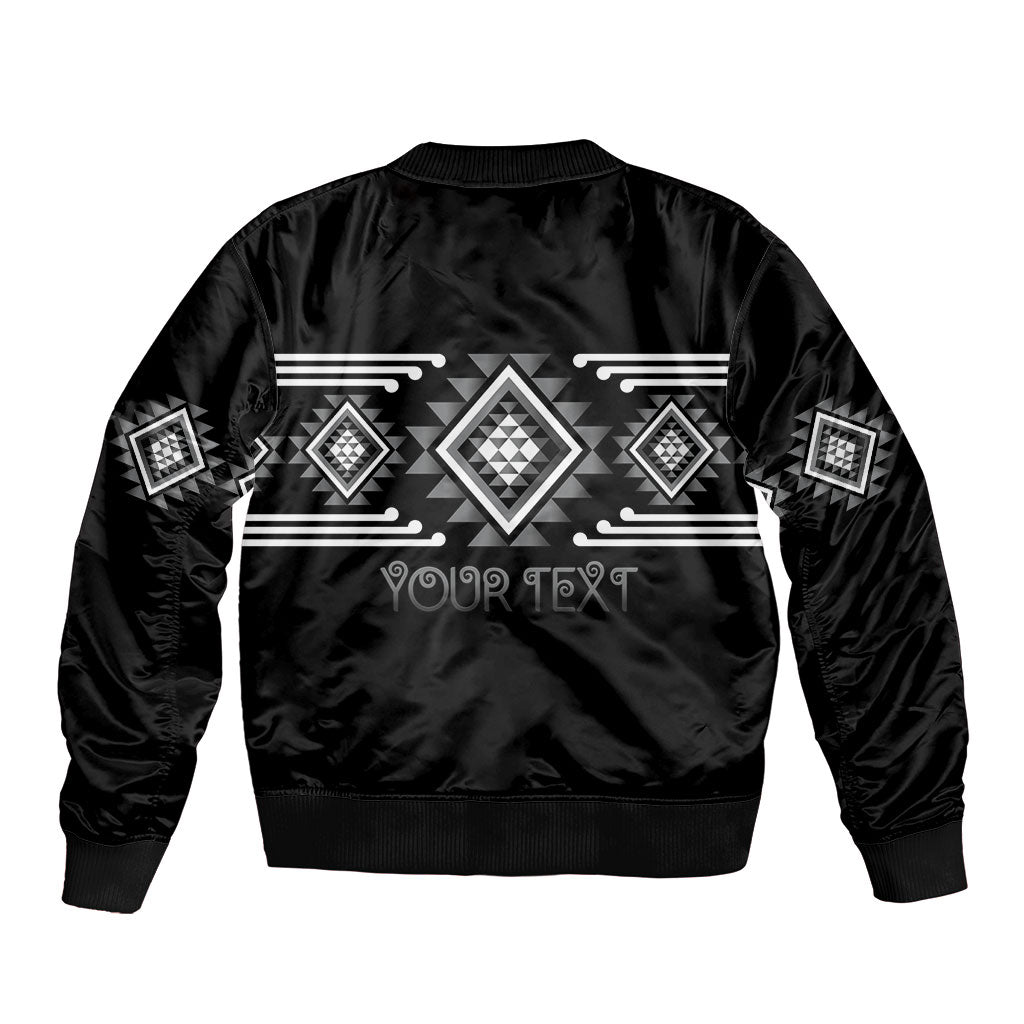 Aotearoa Atua Rehua Personalised Sleeve Zip Bomber Jacket Maori God Of Healing Taniko Motifs LT14 - Polynesian Pride