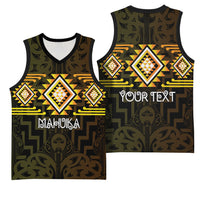 Aotearoa Atua Mahuika Personalised Basketball Jersey Maori Goddess Of Fire Taniko Motifs LT14 - Polynesian Pride