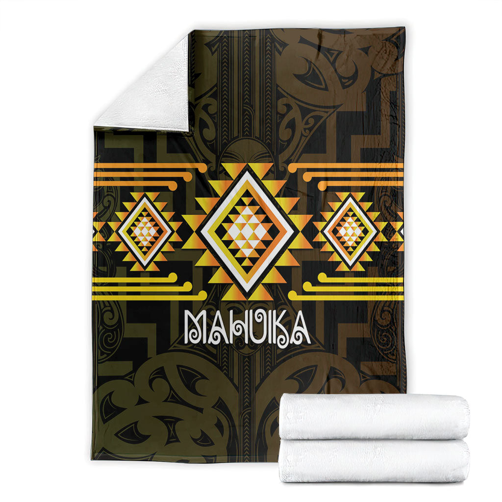 Aotearoa Atua Mahuika Blanket Maori Goddess Of Fire Taniko Motifs LT14 - Polynesian Pride