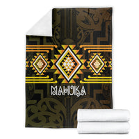 Aotearoa Atua Mahuika Blanket Maori Goddess Of Fire Taniko Motifs LT14 - Polynesian Pride
