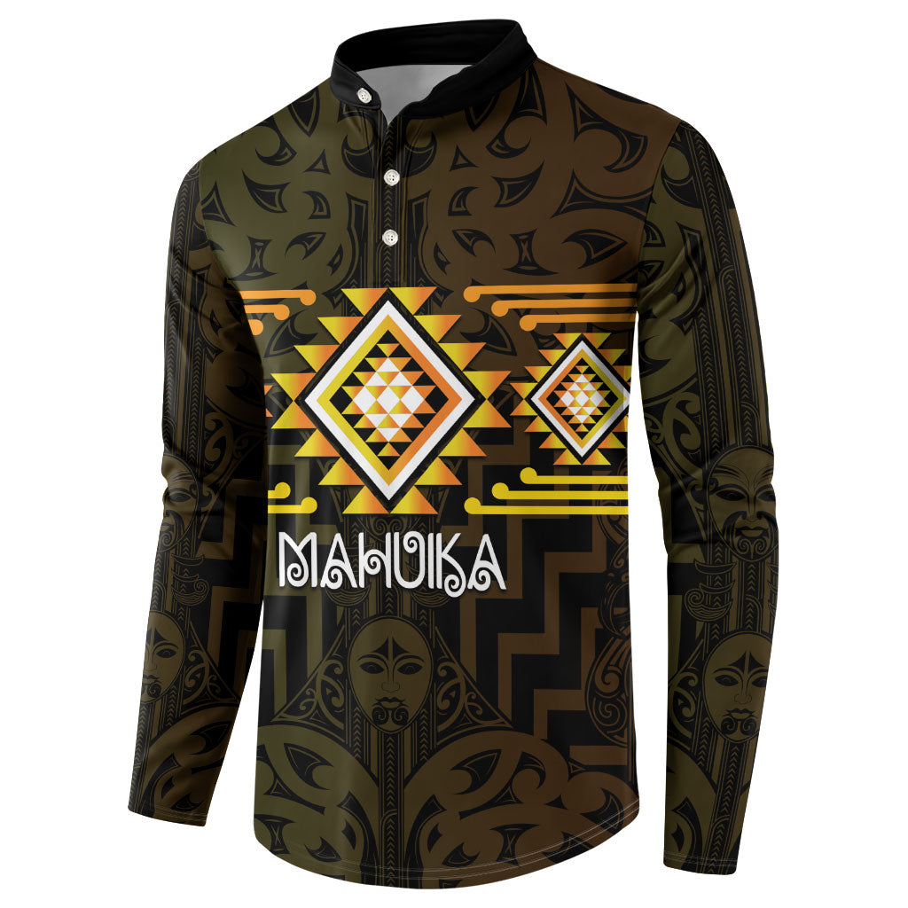 Aotearoa Atua Mahuika Personalised Button Sweatshirt Maori Goddess Of Fire Taniko Motifs LT14 - Polynesian Pride
