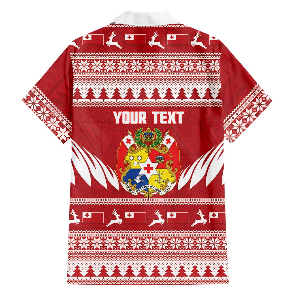 Personalised Tonga Rugby Christmas Family Matching Tank Maxi Dress and Hawaiian Shirt Mate Maa Tonga Ngatu Pattern LT14 - Polynesian Pride