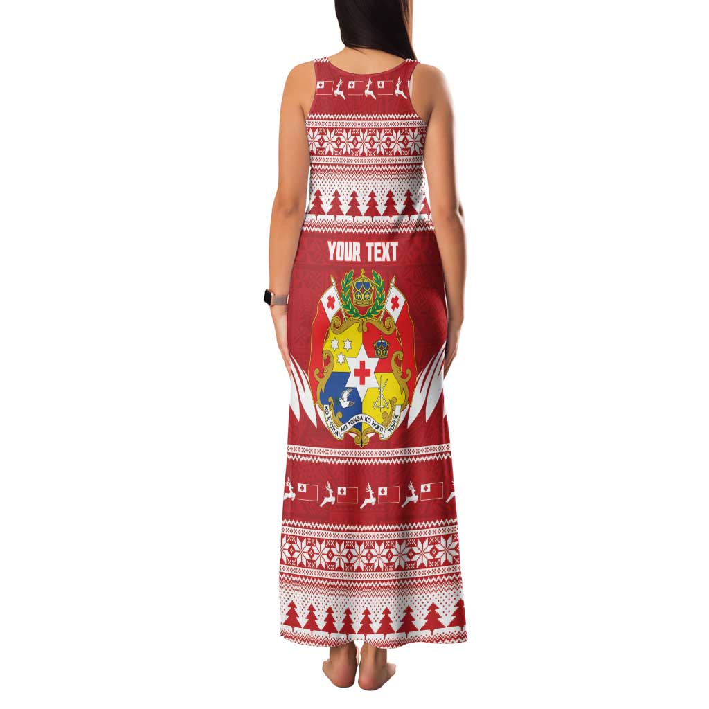 Personalised Tonga Rugby Christmas Family Matching Tank Maxi Dress and Hawaiian Shirt Mate Maa Tonga Ngatu Pattern LT14 - Polynesian Pride