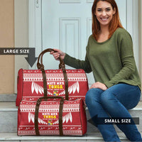 Tonga Rugby Christmas Travel Bag Mate Maa Tonga Ngatu Pattern - Polynesian Pride