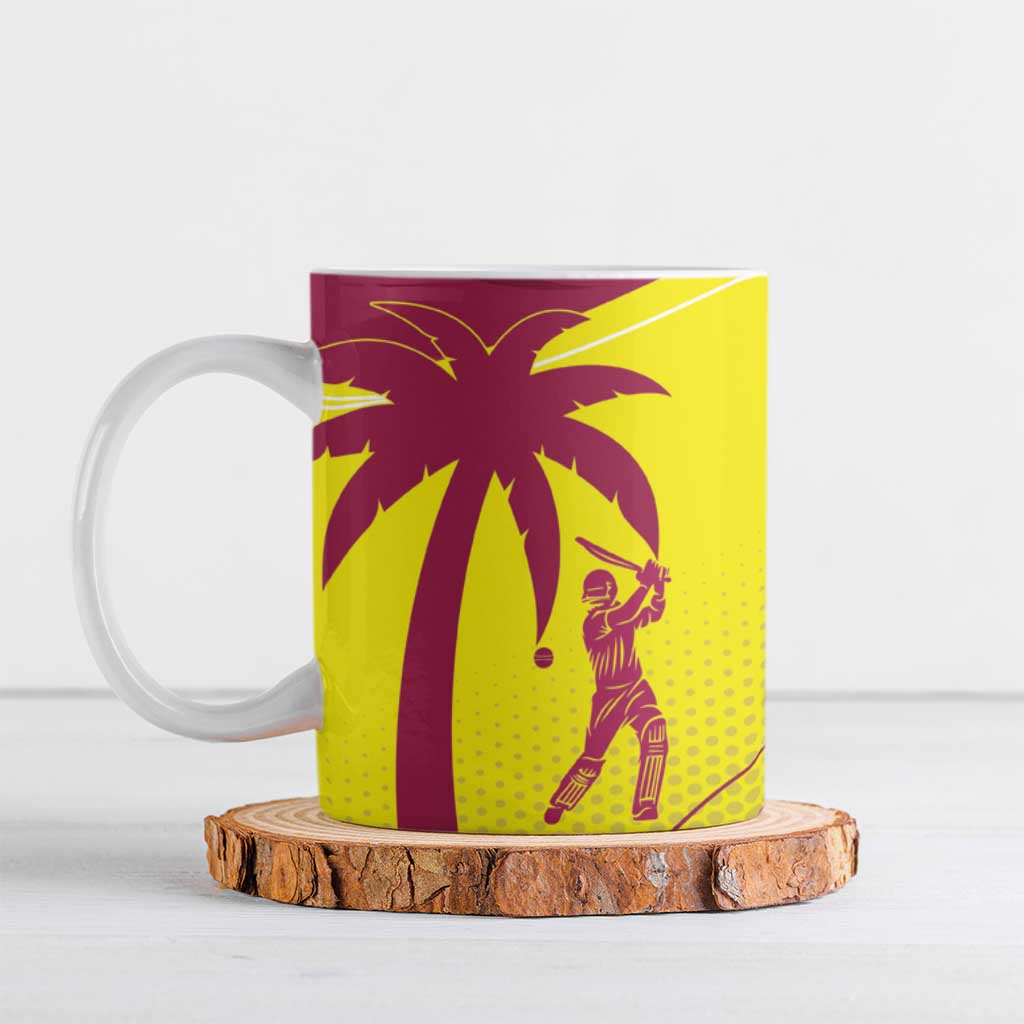 New Zealand and West Indies Cricket Custom Ceramic Mug Black Cap Windies Together - Polynesian Pride