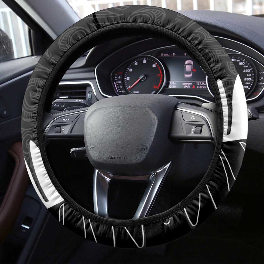 New Zealand and West Indies Cricket Steering Wheel Cover Black Cap Windies Together - Polynesian Pride