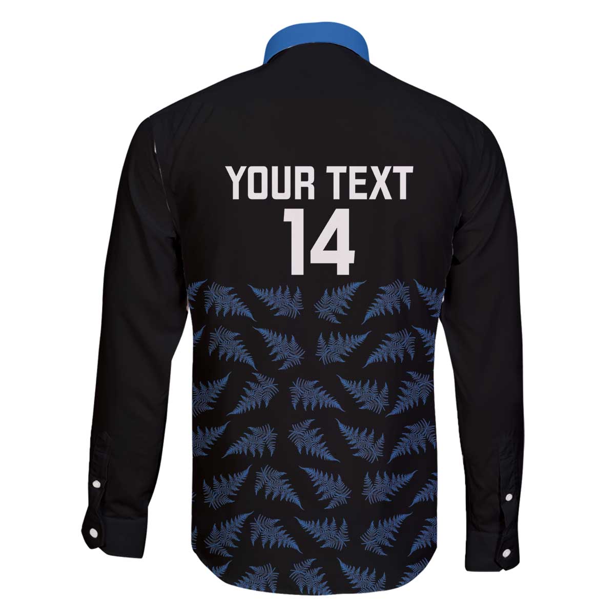New Zealand Silver Fern Cricket Custom Family Matching Off The Shoulder Long Sleeve Dress and Hawaiian Shirt Black Cap T20 Version - Polynesian Pride