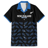New Zealand Silver Fern Cricket Custom Hawaiian Shirt Black Cap T20 Version - Polynesian Pride