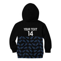 New Zealand Silver Fern Cricket Custom Kid Hoodie Black Cap T20 Version LT14 - Polynesian Pride