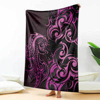 Pink Aoteara Horse Racing Blanket NZ Maori Pattern