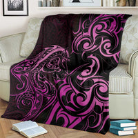Pink Aoteara Horse Racing Blanket NZ Maori Pattern