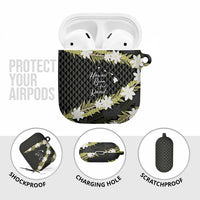 Born And Raised Aloha Hawaii AirPods Case Kanaka Kakau Hawaiian Tiare Pakalana Lei LT14 - Polynesian Pride