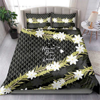 Born And Raised Aloha Hawaii Bedding Set Kanaka Kakau Hawaiian Tiare Pakalana Lei LT14 - Polynesian Pride