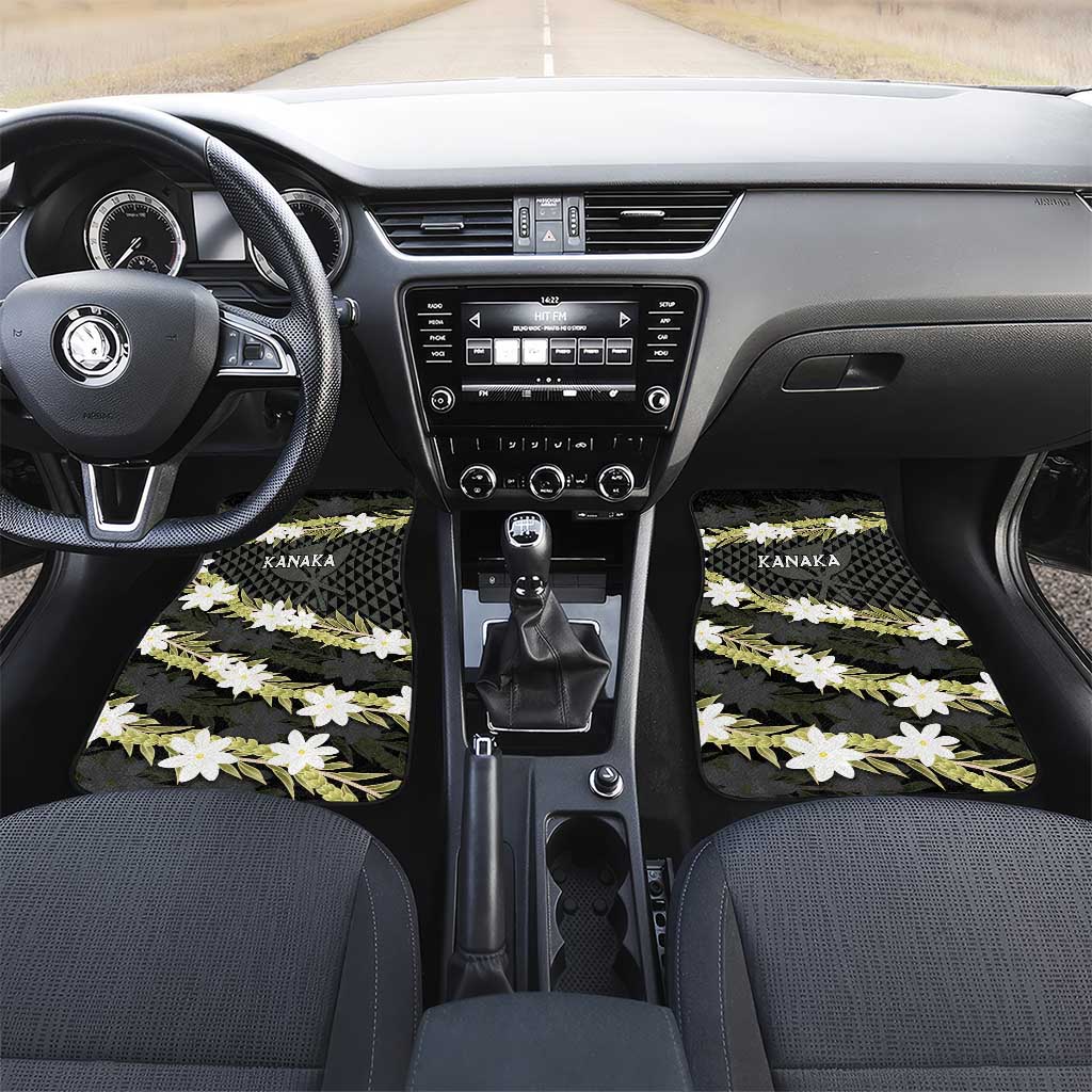 Born And Raised Aloha Hawaii Car Mats Kanaka Kakau Hawaiian Tiare Pakalana Lei - Polynesian Pride
