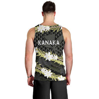 Born And Raised Aloha Hawaii Men Tank Top Kanaka Kakau Hawaiian Tiare Pakalana Lei LT14 - Polynesian Pride