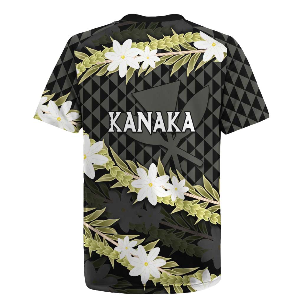Born And Raised Aloha Hawaii Rugby Jersey Kanaka Kakau Hawaiian Tiare Pakalana Lei LT14 - Polynesian Pride